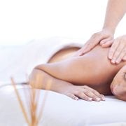 woman enjoying a massage